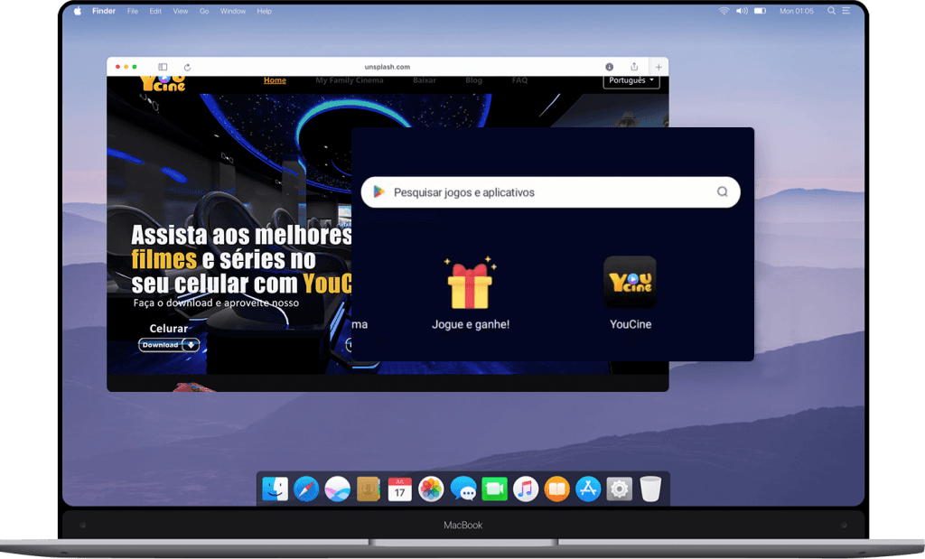 YouCine apk no Computador