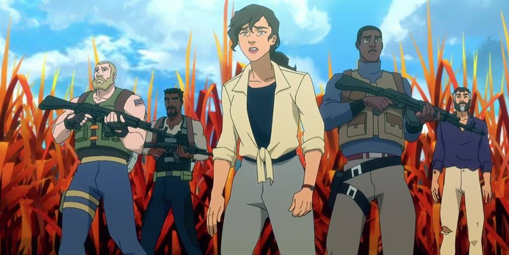 Os Personagens do anime A Ilha da Caveira