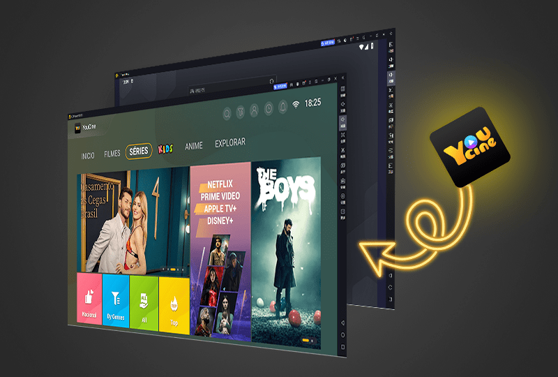 YouCine apk no Computador